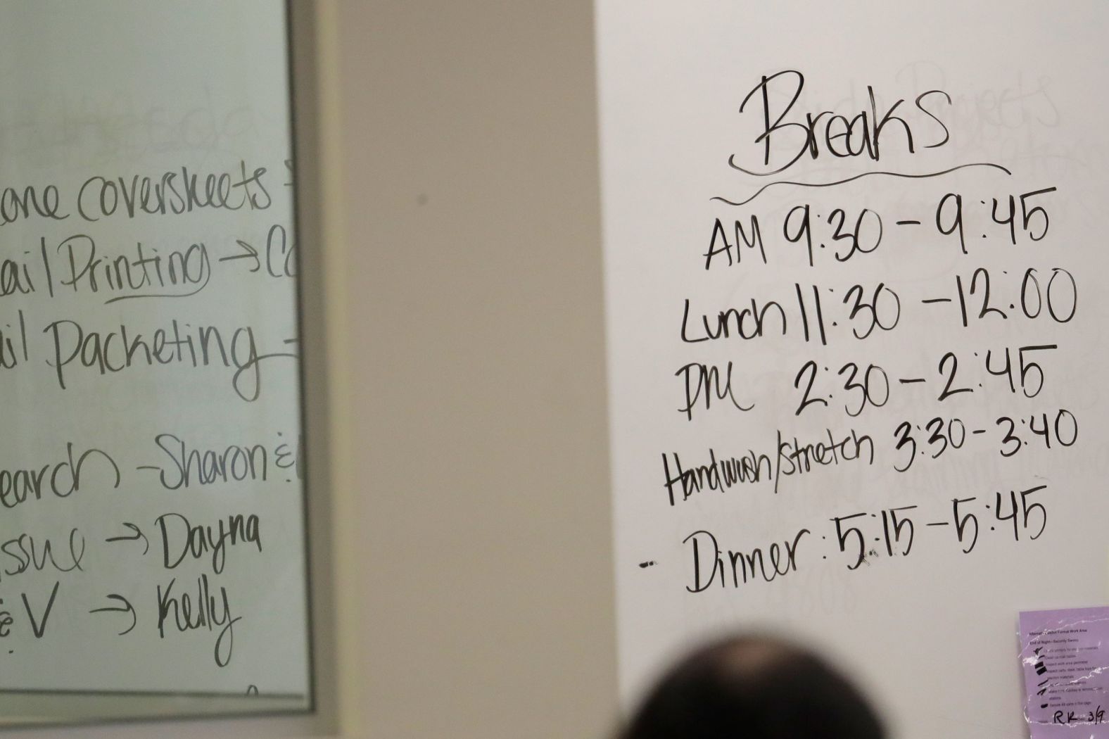 Workers processing ballots in Renton, Washington, had scheduled hand-washing breaks because of the coronavirus.