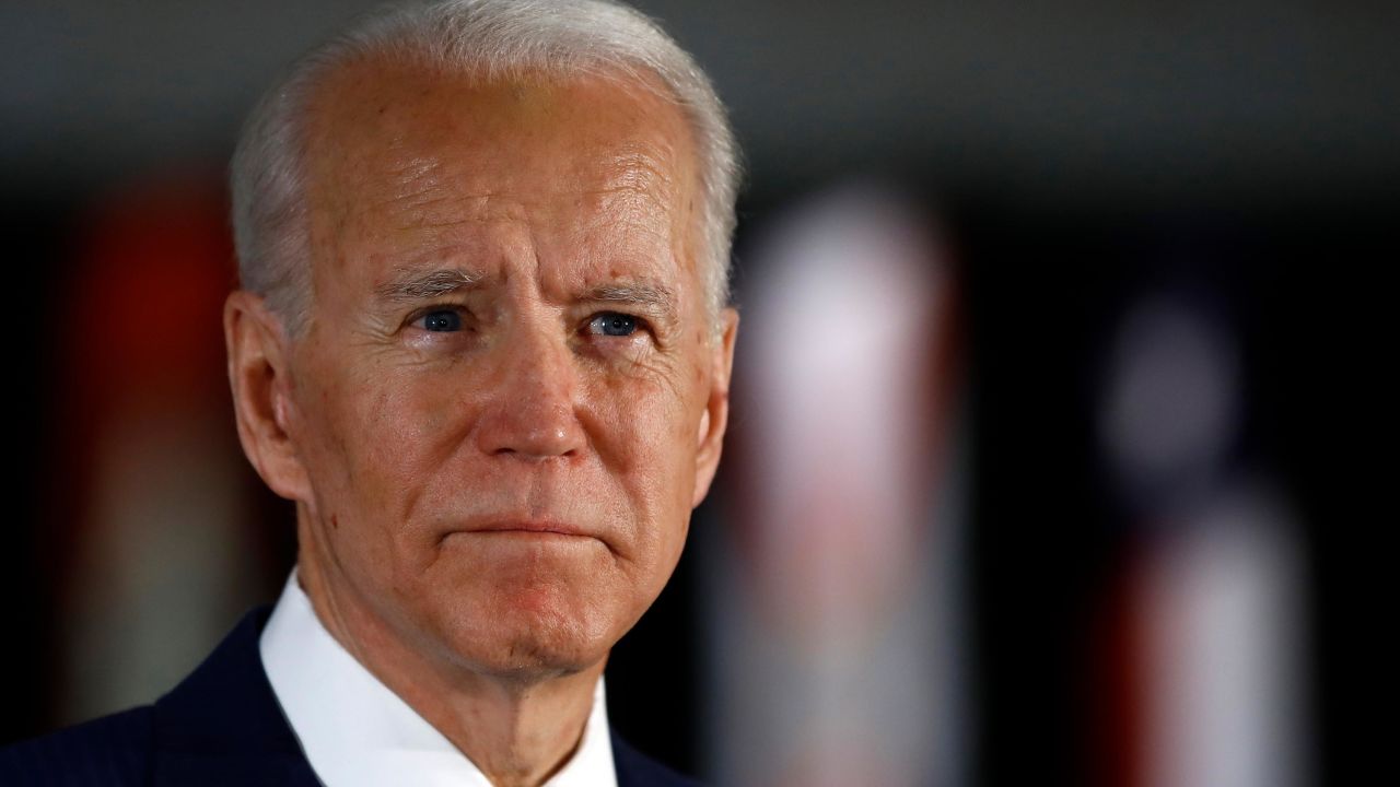Democratic presidential candidate former Vice President Joe Biden speaks to members of the press at the National Constitution Center in Philadelphia, Tuesday, March 10, 2020.