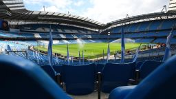 MANCHESTER, ENGLAND - SEPTEMBER 07:  General view inside the stadium prior to the Barclays FA Women's Super League match between Manchester City and Manchester United at Etihad Stadium on September 07, 2019 in Manchester, United Kingdom. (Photo by George Wood/Getty Images)