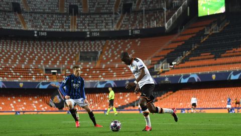 Valencia and Atalanta played their Champions League round of 16 tie behind closed doors.
