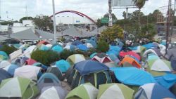 asylum seekers tents