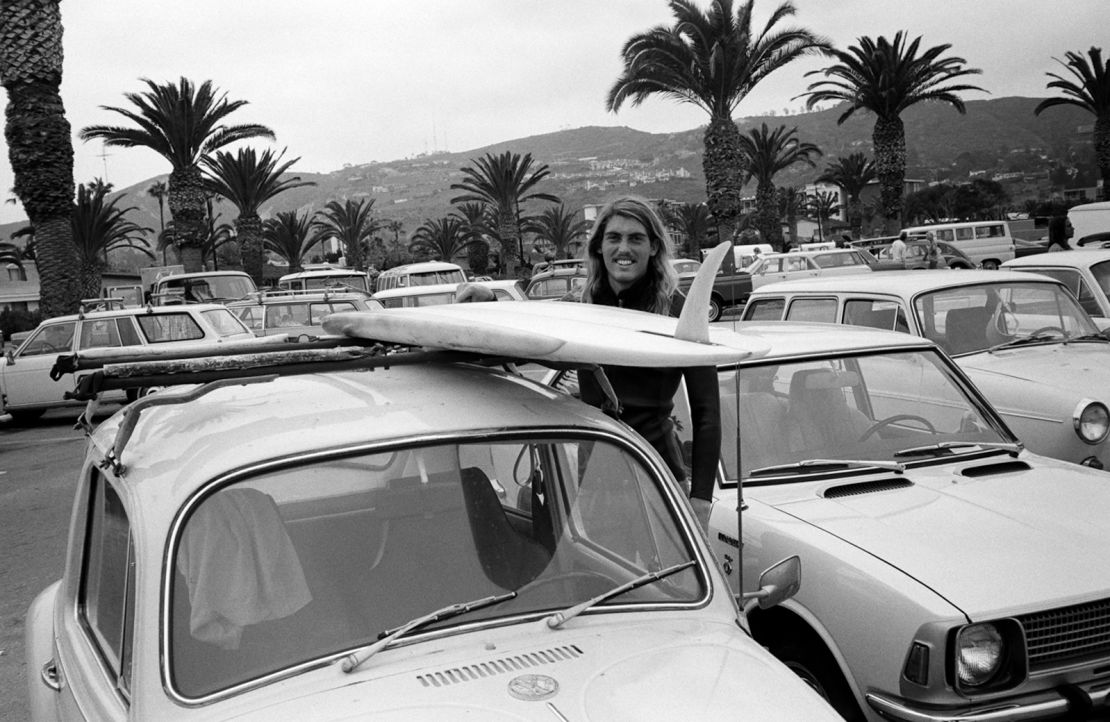 Jeff Divine, captured by fellow surf photographer Jon Foster in 1970.