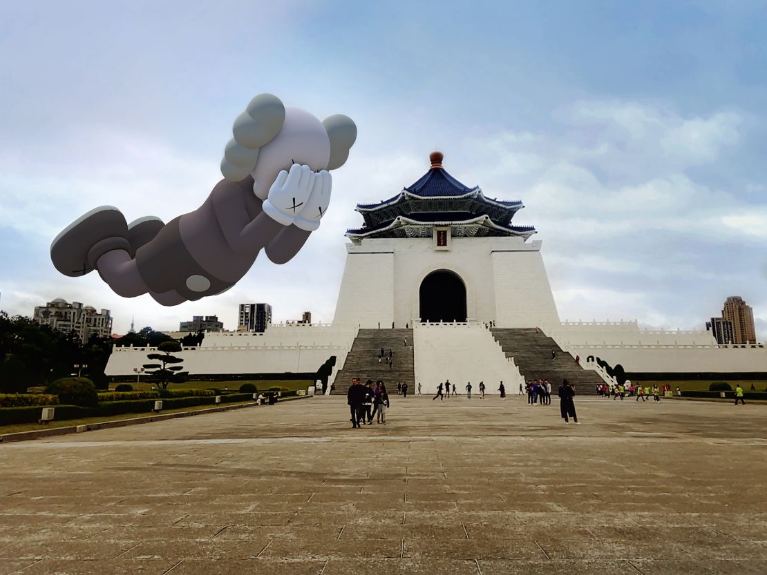 In theory, the Acute Art app allows users to place a KAWS Companion anywhere they like -- including Taipei.