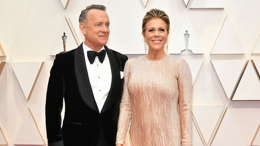 HOLLYWOOD, CALIFORNIA - FEBRUARY 09: (L-R) Tom Hanks and Rita Wilson attend the 92nd Annual Academy Awards at Hollywood and Highland on February 09, 2020 in Hollywood, California. (Photo by Amy Sussman/Getty Images)