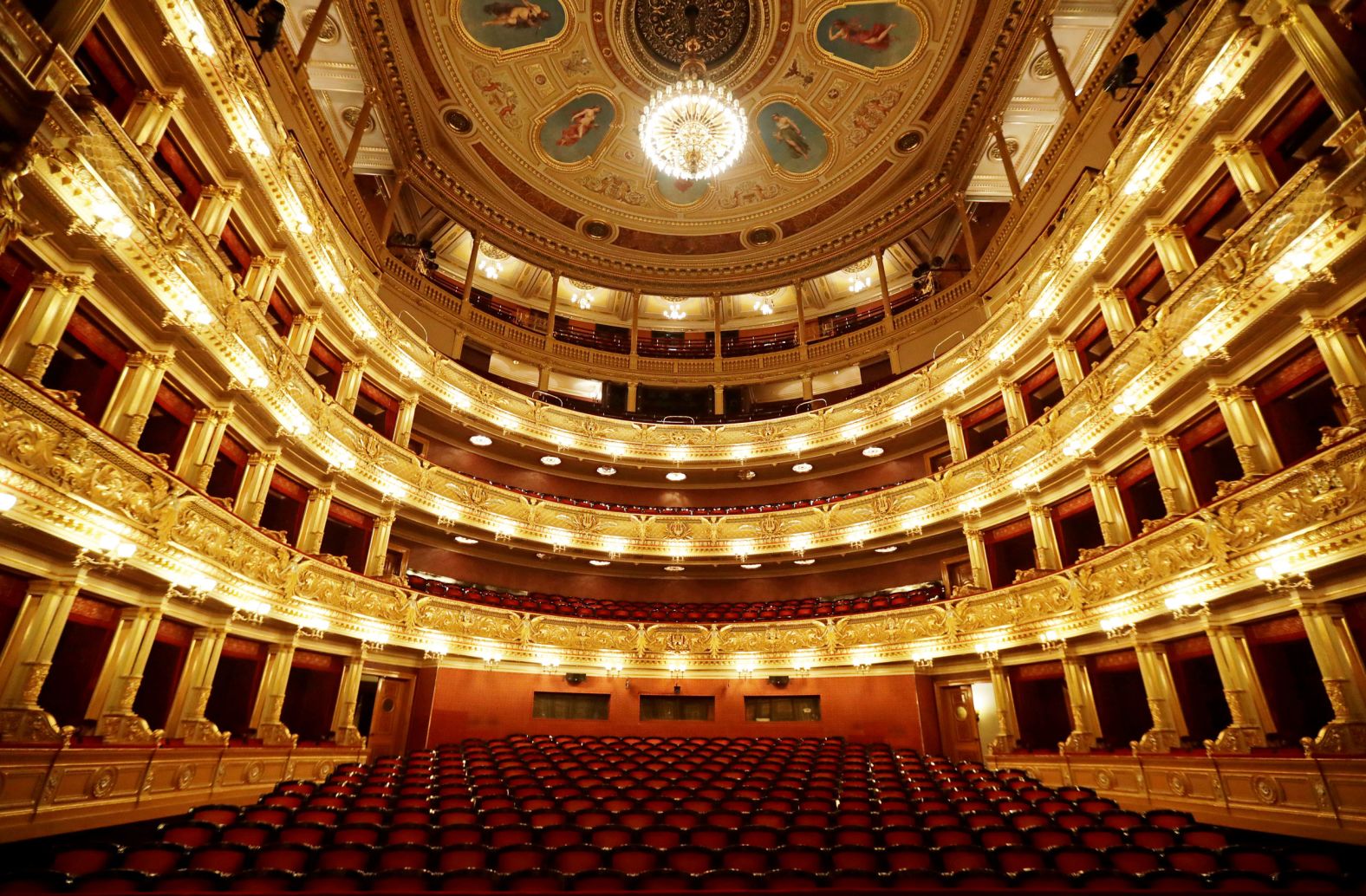 The National Theatre in Prague, Czech Republic, on March 10. The Czech government banned events hosting more than 100 people.