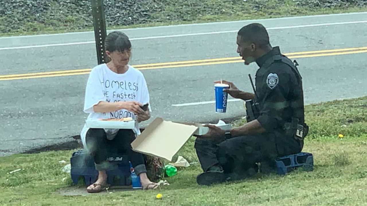 officer lunch homeless trnd