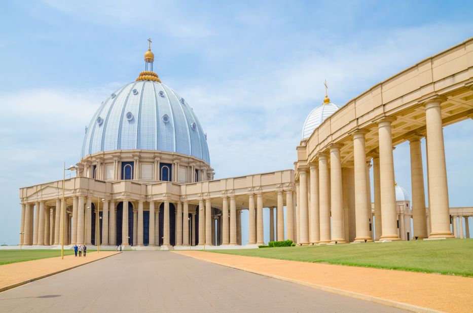 <strong>Basilica of our Lady of Peace in Yamoussoukro, Côte D'Ivoire: </strong>This landmark in the boyhood home of former President Félix Houphouët-Boigny is the world's largest church. 