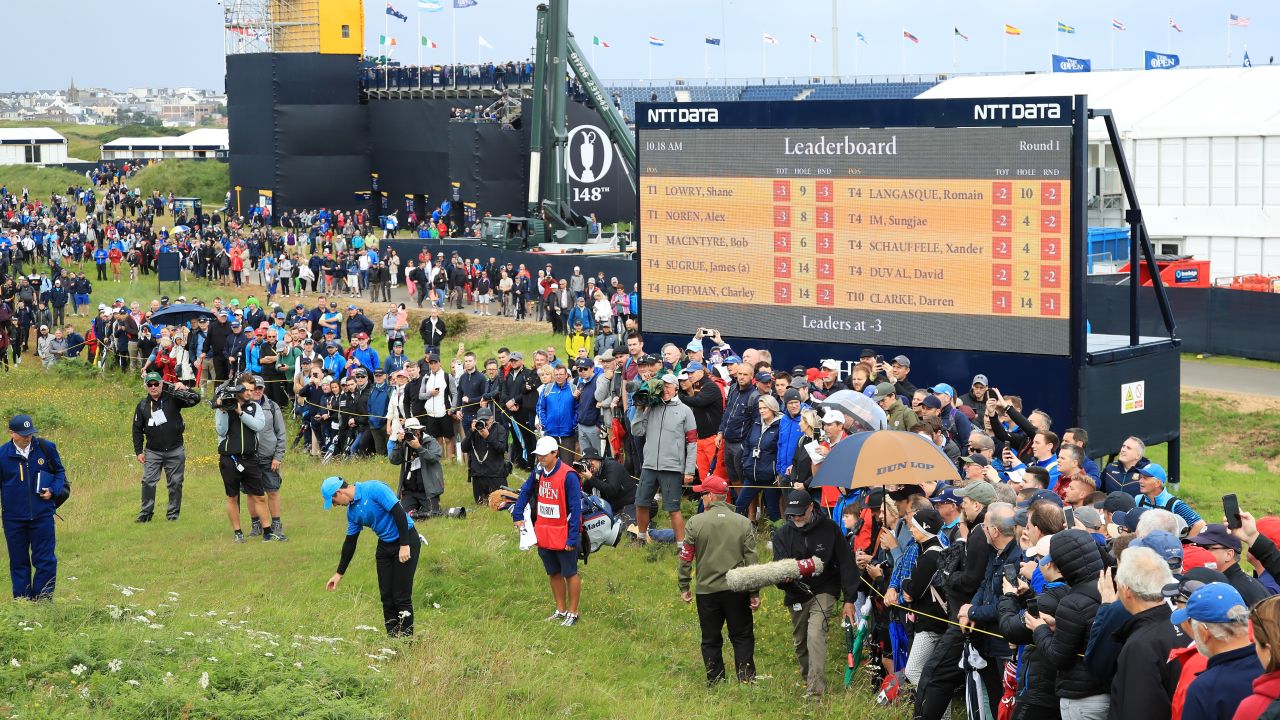 Rory McIlroy made a quadruple-bogey eight to start the Open at Portrush in 2019. 