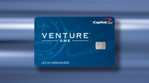 The Capital One VentureOne Rewards Credit Card.