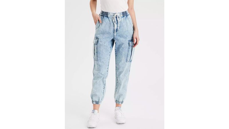 ae high waisted denim jogger