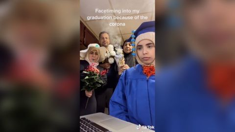 Alghazaly's parents and grandmother appeared in her TikTok about FaceTiming into graduation.