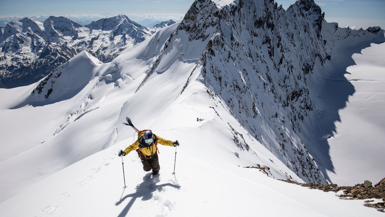 In happier times, Daron Rahlves was skiing during 'Race the Face' in Zermatt in 2018. 