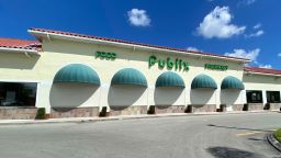 General overall exterior view of Publix supermarket, Friday, March 13, 2020, in Royal Palm Beach, Fla. (Steve Mitchell/Image of Sport via AP)