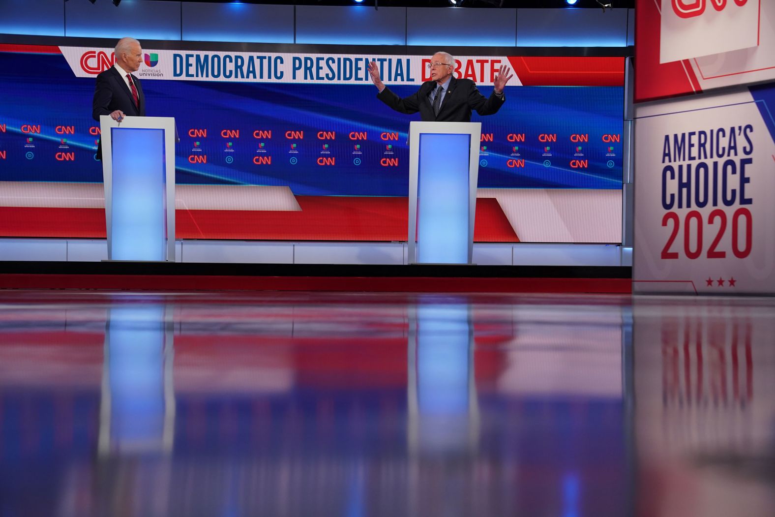 Sanders said during the debate that the government <a href="index.php?page=&url=https%3A%2F%2Fwww.cnn.com%2Fpolitics%2Flive-news%2F2020-democratic-debate-live-updates%2Fh_ec7ded0cd5b9972498188272d1658145" target="_blank">should pay for all coronavirus testing and treatment.</a> "Do not worry about the cost right now," he said. "Because we're in the middle of a national emergency."