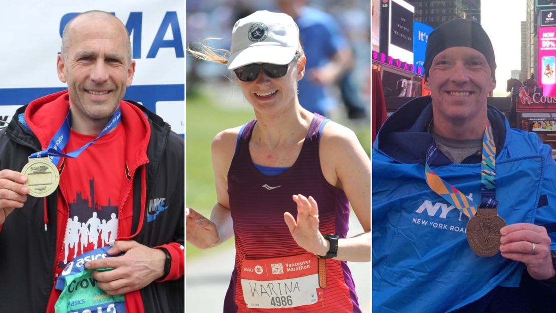 Simon Crow, Karina Voggel and Todd Prescott are among the hundreds of thousands who have had their races called off this spring.
