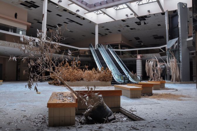 A photo from inside Ohio's Rolling Acres Mall, which closed in 2008. Scroll through to see more of Seph Lawless' images of abandoned shopping centers. 