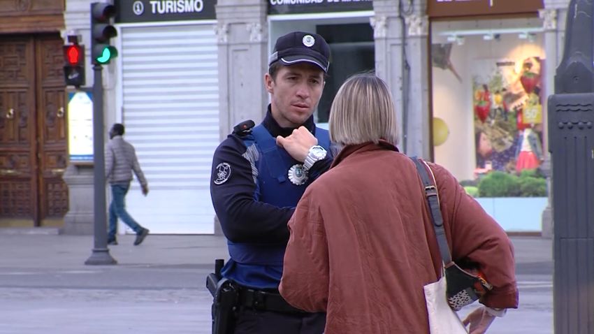 Spain police coronavirus