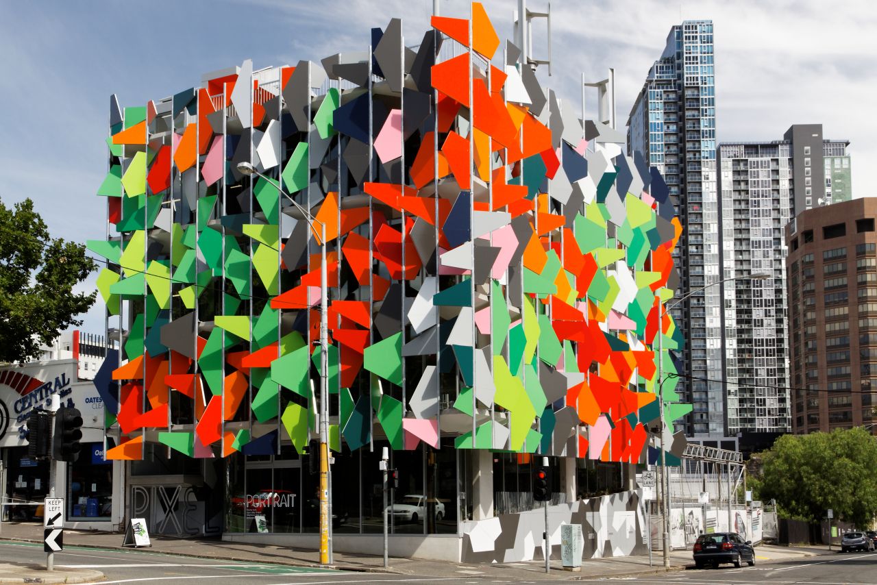 The Pixel Building shows how "green" can be a multicolored affair.