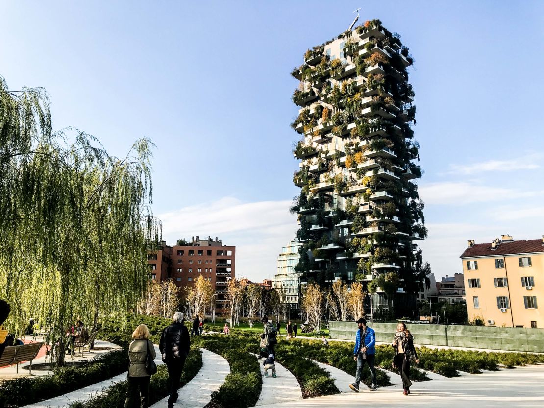 Bosco Verticale translates to Vertical Forest. It's one of the most intensively green facades you'll find anywhere in the world.