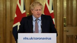 UK Prime Minister Boris Johnson announces a change in the government's approach to coronavirus.