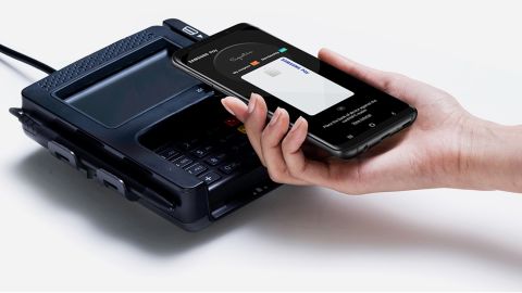 Samsung Pay works with NFC or MST on a variety of payment pads.