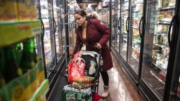 NEW YORK, NY - MARCH 13: A woman shops at a grocery store on March 13, 2020 in New York City. President Donald Trump is expected to declare national emergency over coronavirus crisis today. There are at least 95 confirmed cases in New York City.  (Photo by Jeenah Moon/Getty Images)
