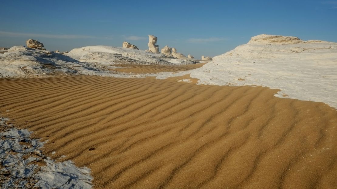 The desert is believed to have once been the site of an ocean or sea.