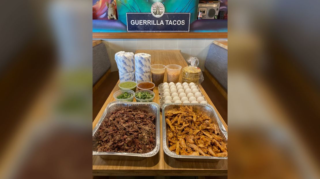 Guerrilla Tacos made "Emergency Taco Kits" in March, at the beginning of the pandemic, after initial closures were announced for the stay-at-home order.