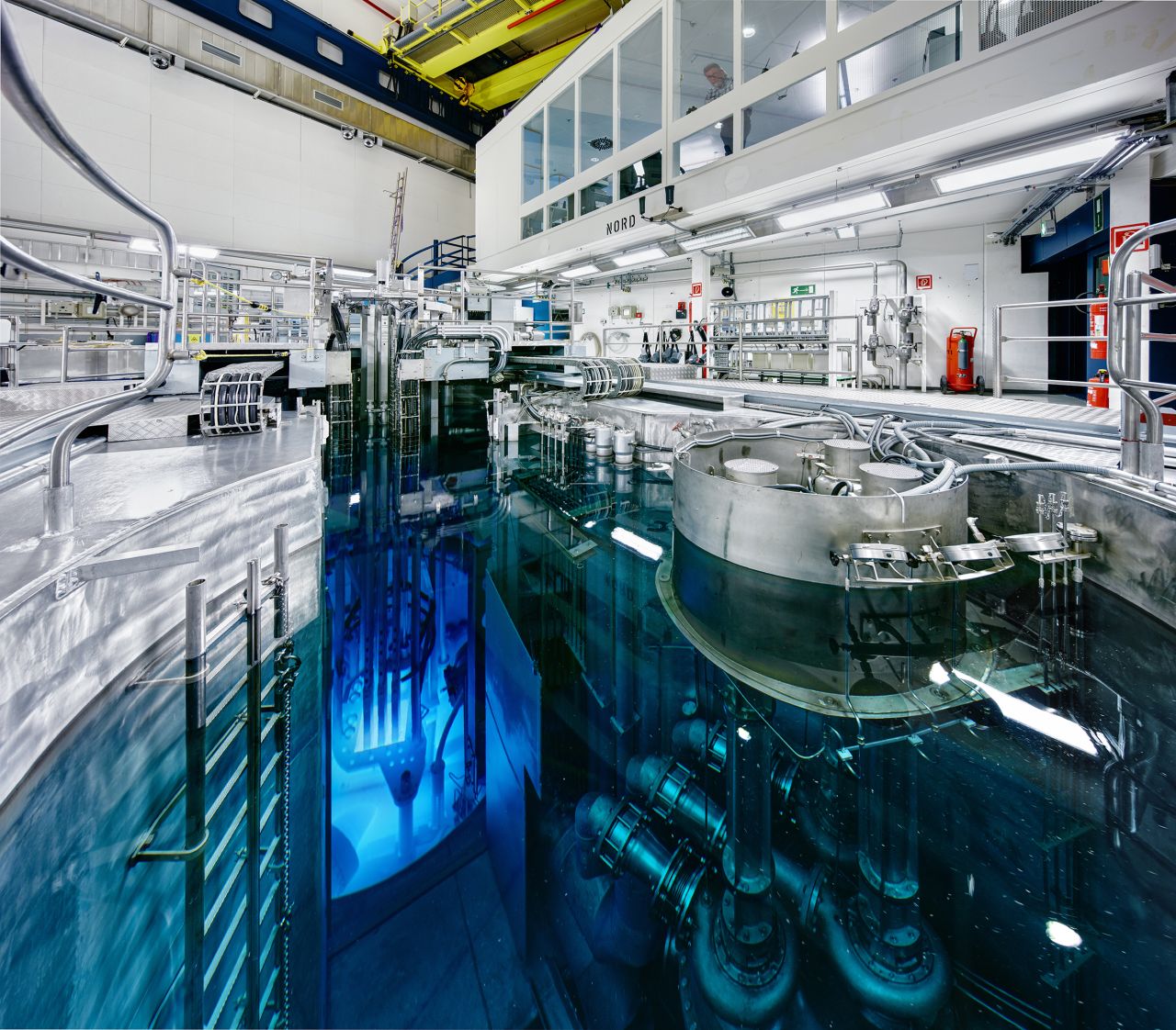 The cooling system of the Berlin Research Reactor II (BER II), which remains in operation today.
