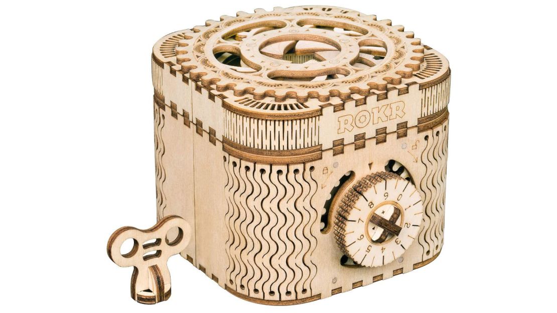 Robotime 3D Wooden Treasure Box Puzzle Kit