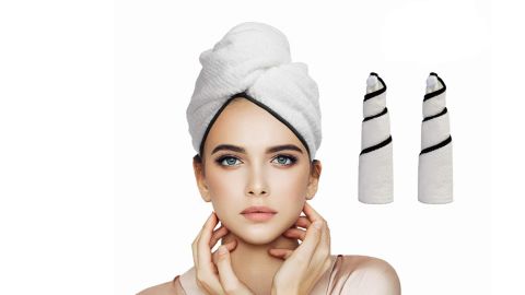 Orthland Microfiber Hair Towel Wraps, 2 Pack