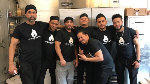 Members of Carla Ruben's kitchen staff have been laid off until her catering business can book jobs again.