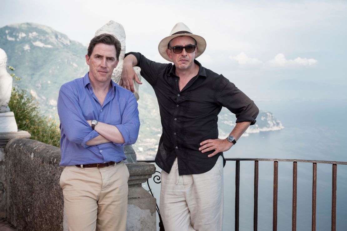 Enjoy a mental escape to the gorgeous Italian countryside with the witty Rob Brydon (left) and Steve Coogan in one of the top buddies-take-a-trip films of all time.