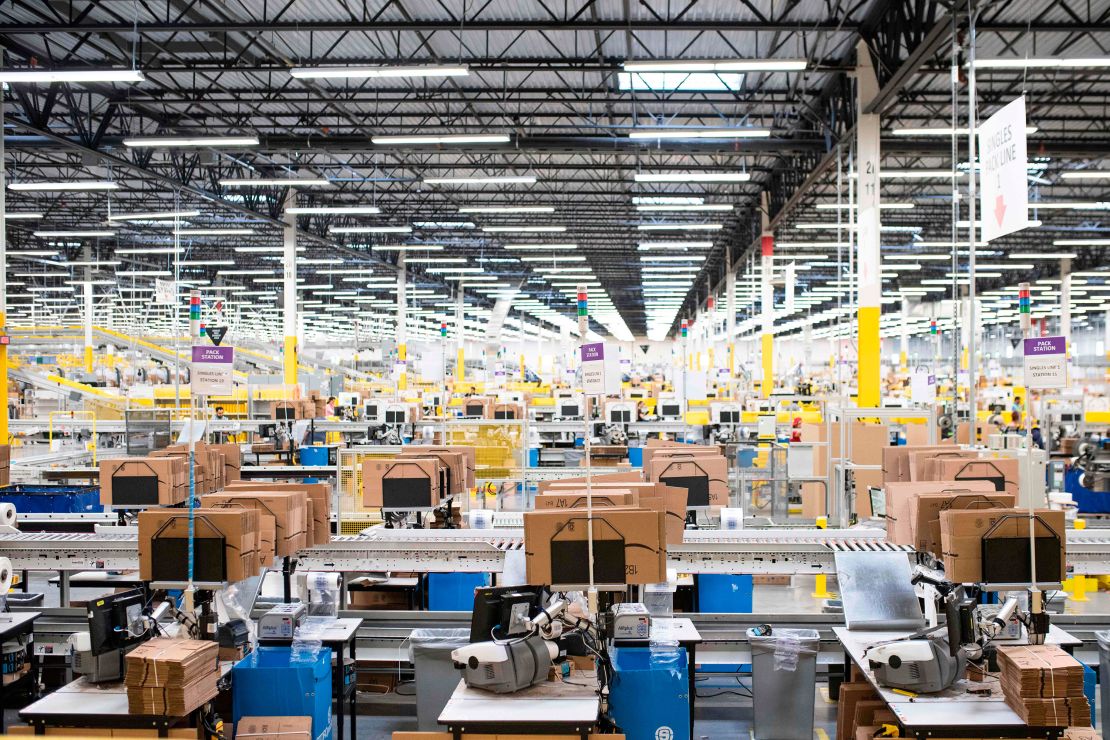 Amazon has announced plans to hire 100,000 more workers in the United States to keep up with demand.