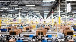 The pack mezzanine is seen during a tour of Amazon's Fulfillment Center, September 21, 2018 in Kent, Washington.