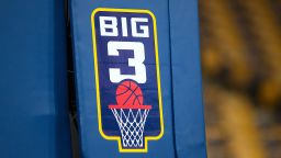 BOSTON, MA - AUGUST 03: A general view of the BIG3 logo during week 7 of the BIG3 basketball league on August 3, 2018, at TD Garden in Boston, MA.(Photo by M. Anthony Nesmith/Icon Sportswire via Getty Images)