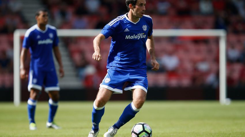 BOURNEMOUTH, ENGLAND - JULY 30:  Peter Whittingham of Cardiff City during a pre-season match between Bournemouth and Cardiff City at Goldsands Stadium on July 30, 2016 in Bournemouth, England.  (Photo by Joel Ford/Getty Images)