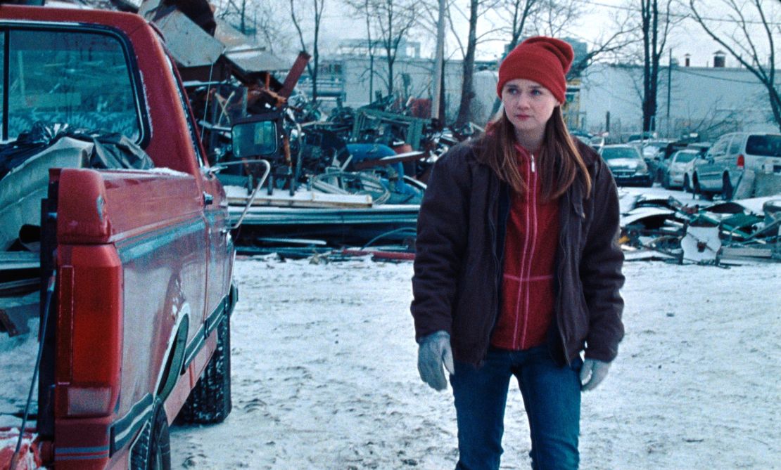 Actress Jessica Barden stars in Nicole Riegel's film "Holler." The young protagonist joins a dangerous scrap metal crew in order to pay her way to college.
