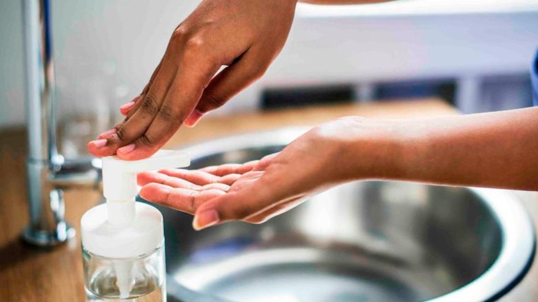 Washing hands with soap and water is the first line of defense against the spread of germs