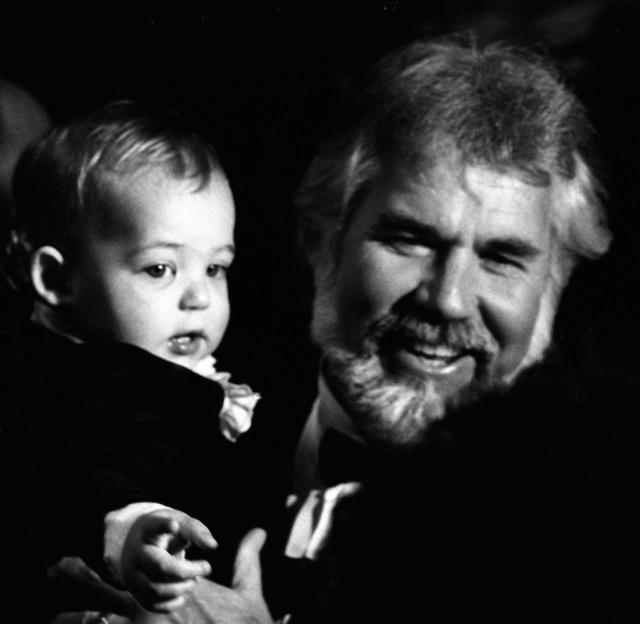 Rogers and son Christopher Cody Rogers attend the American Music Awards in 1983.
