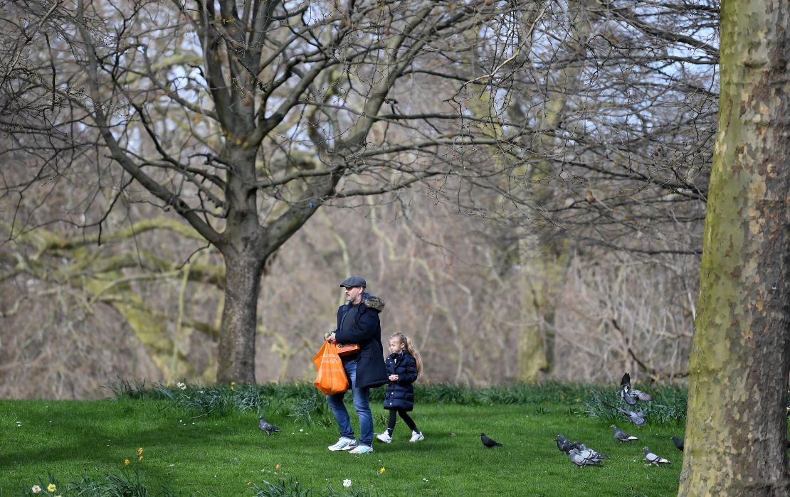 Walking outside can be a stress reliever in uncrowded areas.