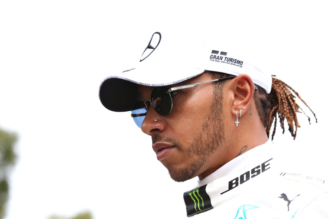 "I'm one of the only people of color there yet I stand alone," said Formula One world champion Lewis Hamilton.