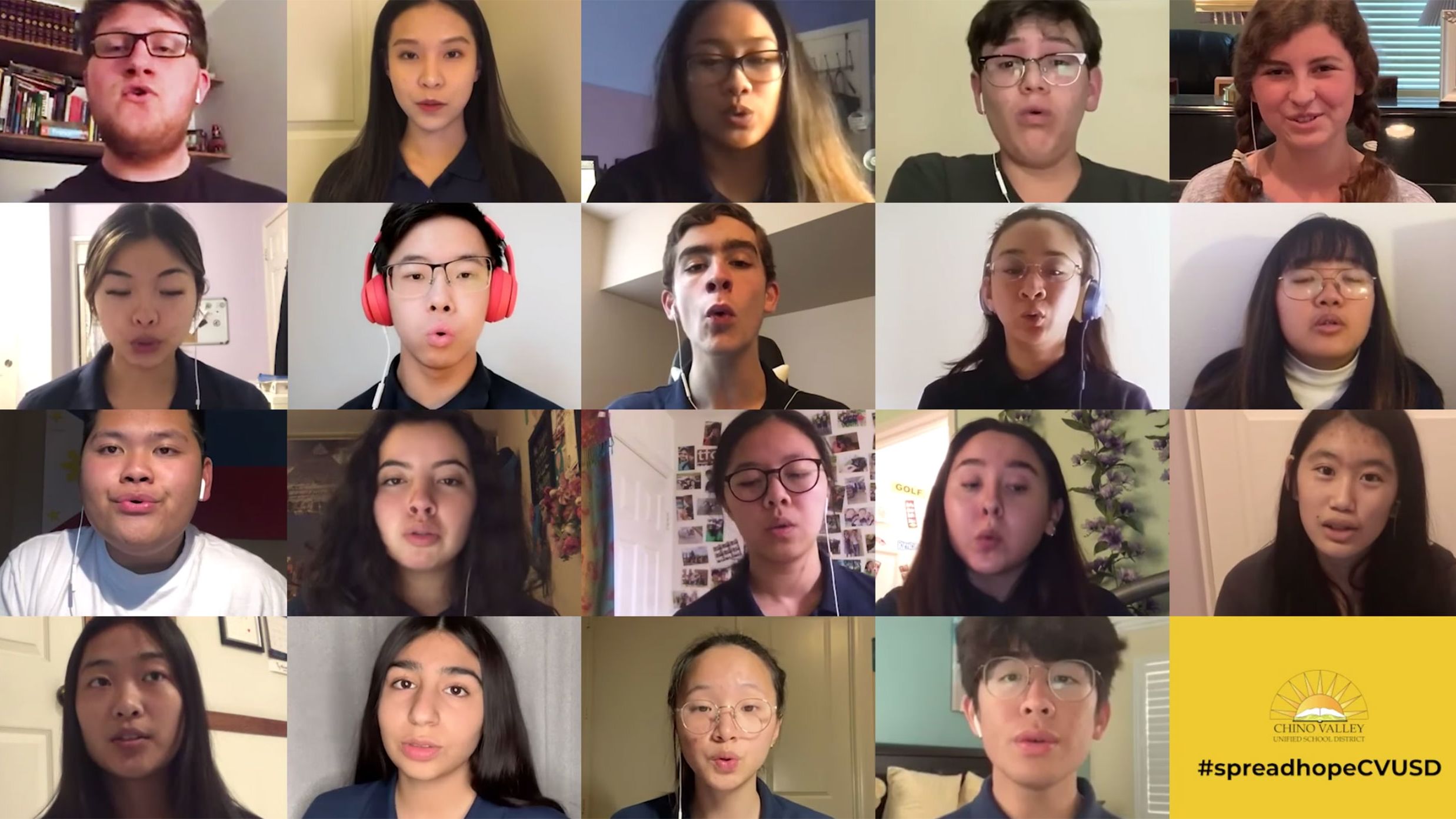 Chino Hills High Chamber Singers' concert was canceled, so they improvised with an online performance 