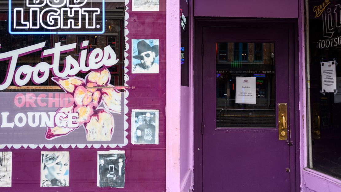 The famous Tootsies Orchid Lounge was among the establishments forced to close.