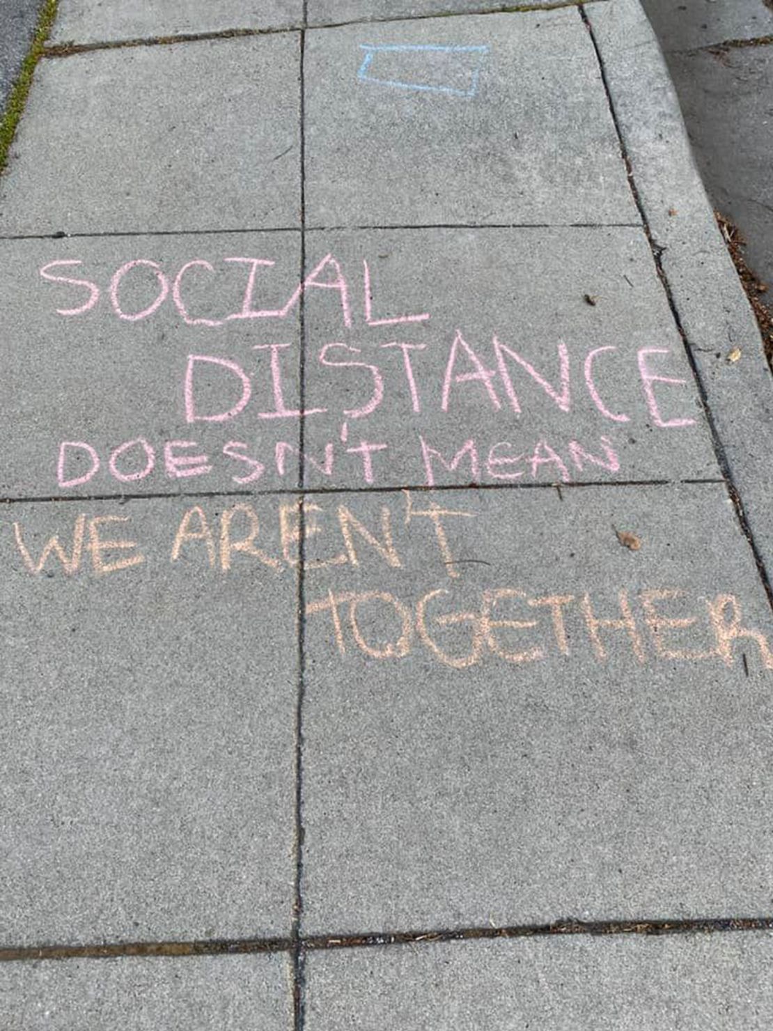 Sidewalk chalk brings color, togetherness for one Ames neighborhood