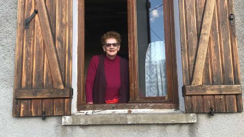 Some neighbors, like Claudine Le Buhan, 84, are old enough to remember WWII.