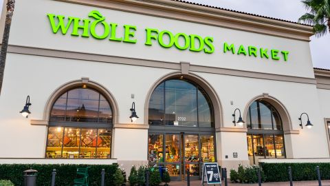 If you buy groceries at Whole Foods, you'll earn 5% cash back on them with the Amazon Prime Rewards Visa card.