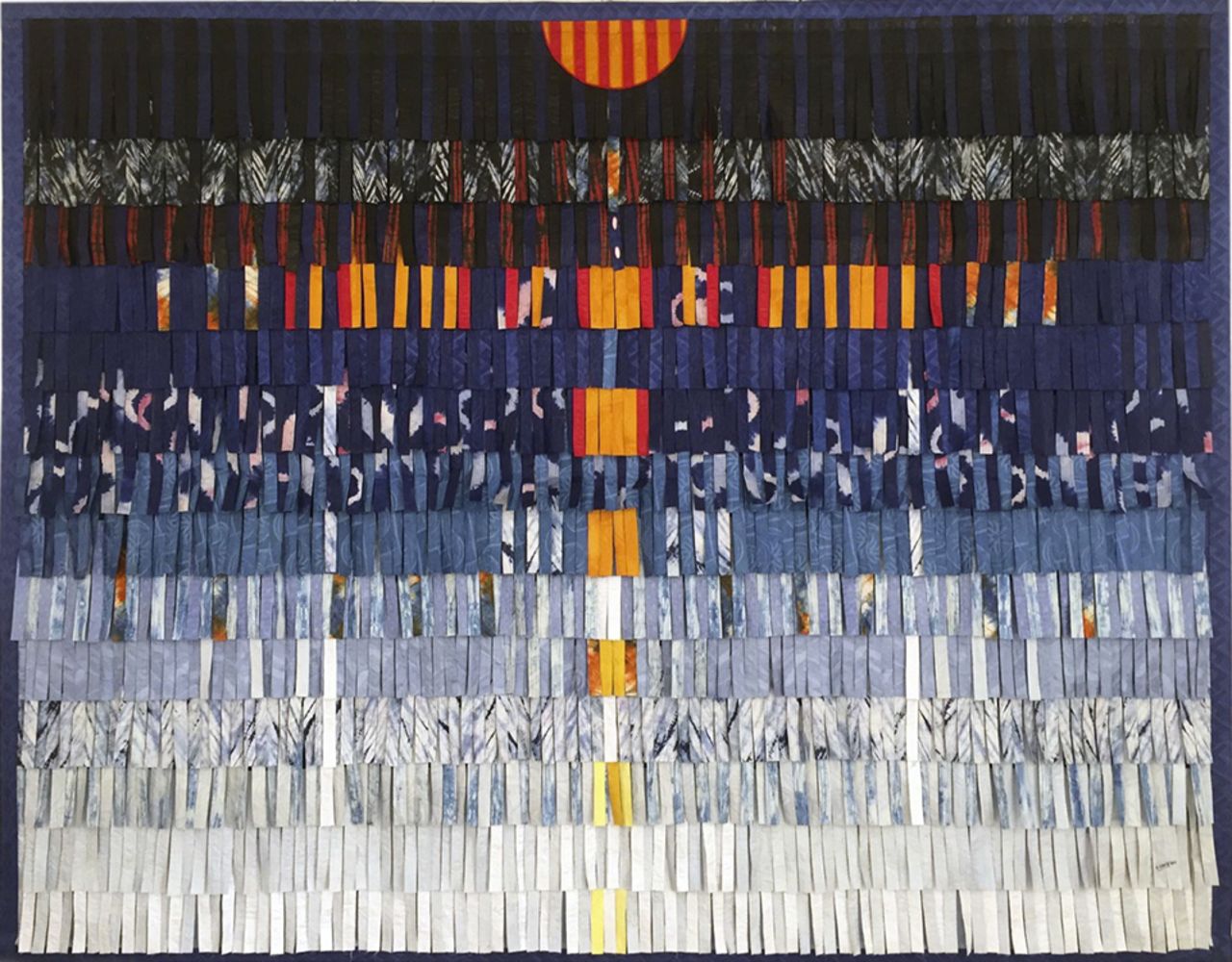 'Composition in Blue' (2016) by Abdoulaye Konaté