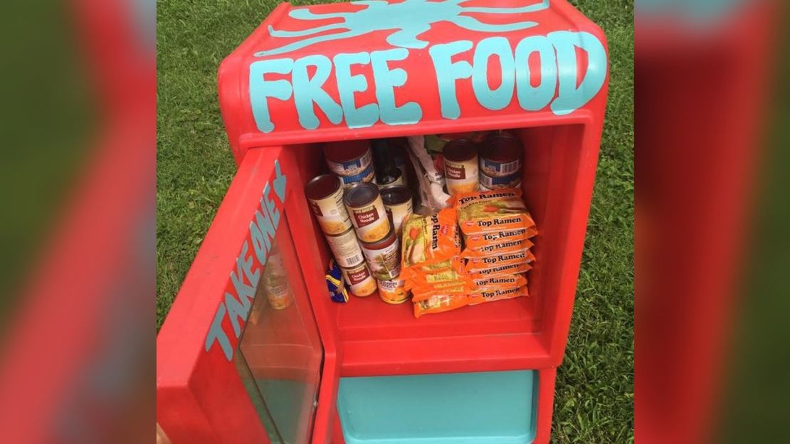 One of Jessica McClard's Little Free Pantries. 