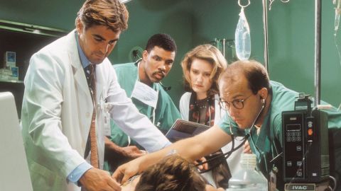George Clooney, Eriq La Salle, Sherry Stringfield and Anthony Edwards in "ER." (NBC / Courtesy Everett Collection)